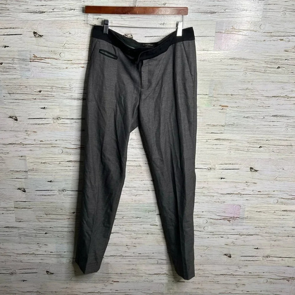 Banana republic Martin  fit trousers dress pants size 6 black gray - Picture 1 of 8